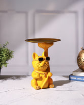 Yellow Dog Tray Stand with Sunglasses